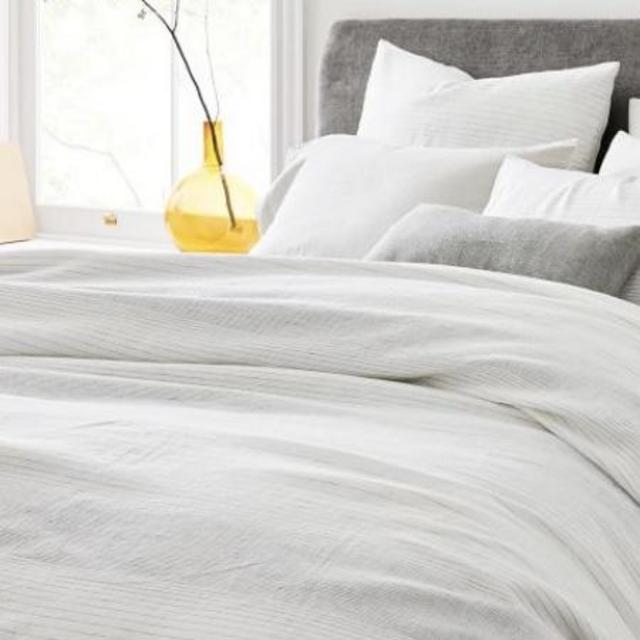 Belgian Flax Linen Graduated Stripe Duvet Cover & Shams