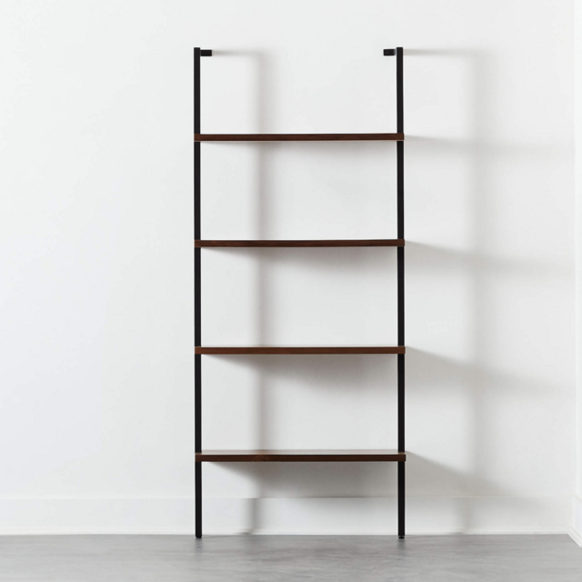 CB2 Helix 70" Walnut Bookcase