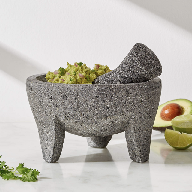 CRATE AND BARREL Molcajete 8"