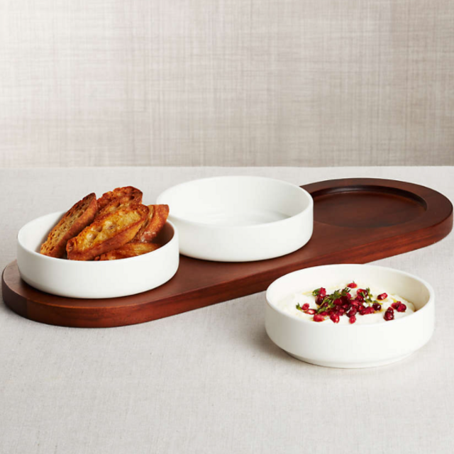 CRATE AND BARREL Prospect Small Bites Appetizer Server