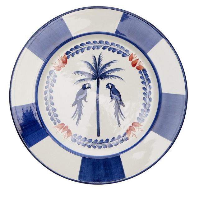 Set-of-Two Macao Ceramic Dinner Plates