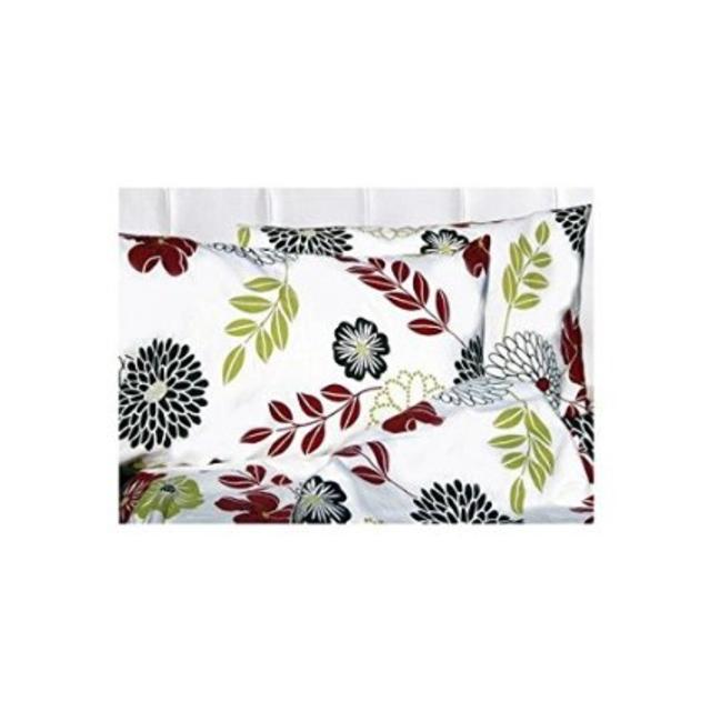Tribeca Living Floral Printed Extra Deep Pocket Flannel Sheet Set, Queen