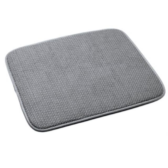 Norpro 16 by 18-Inch Microfiber Dish Drying Mat, Gray