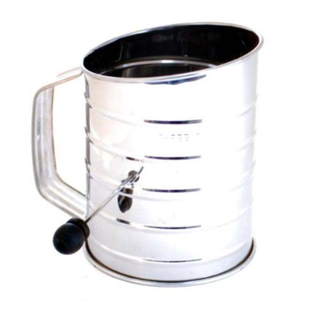 Norpro 136 3-Cup Stainless Steel Crank Flour Sifter