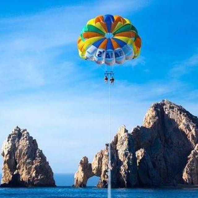 Parasailing in Cabo (Honeymoon)