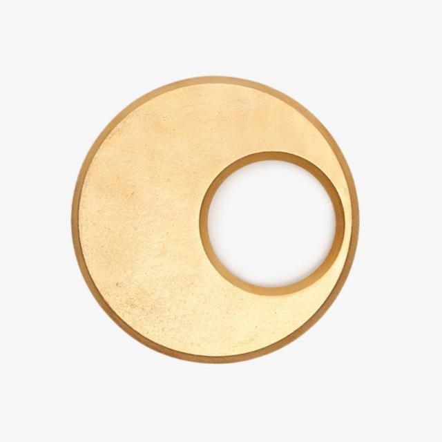 Japanese Brass Trivet - Moon