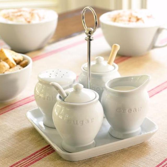 Great White Coffee Condiment Set