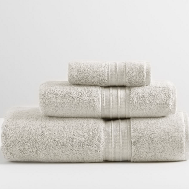 Hydrocotton Organic Towel Bundle - Set of 3 (HEATHERED OATMEAL)