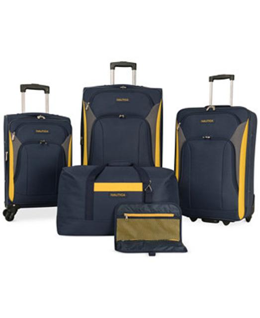 Nautica Open Seas 5 Piece Spinner Luggage Set