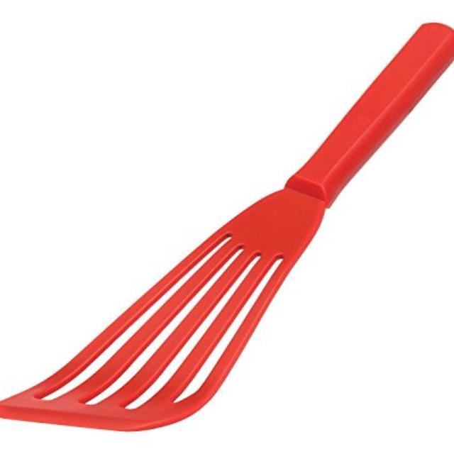 HIC Brands that Cook Red 11-Inch Silicone with Stainless Steel Core FISH SPATULA - Non-Stick - Heat Resistant, Set of 2