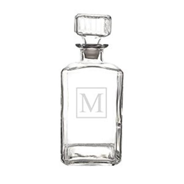 Personalized Whiskey Decanter, Letter M