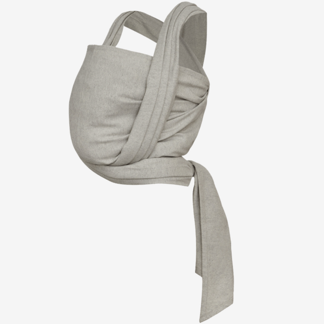Baby Wrap Grey in recycled cashmere