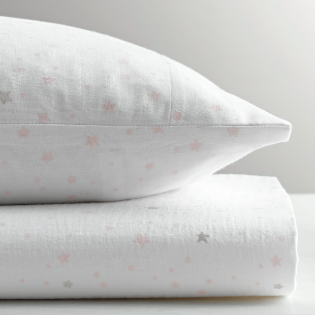 RH Star Fitted Sheet - Petal