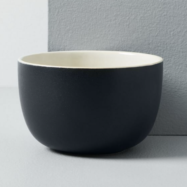 Kaloh Stoneware Cereal Bowls (Set of 4 in Black)