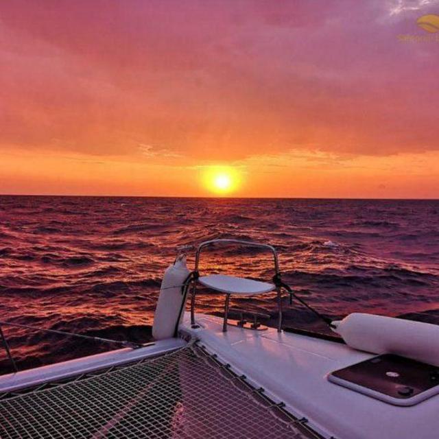 Sunset Catamaran Cruise in Santorini