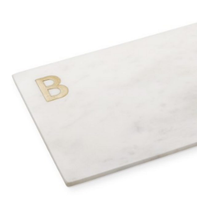 Marble Brass Monogram Board