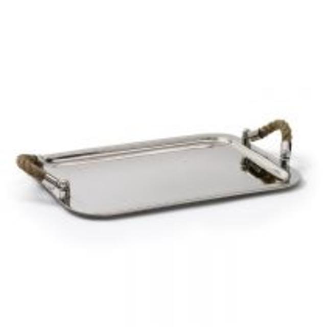 HomeNature Rope & Nickel Tray