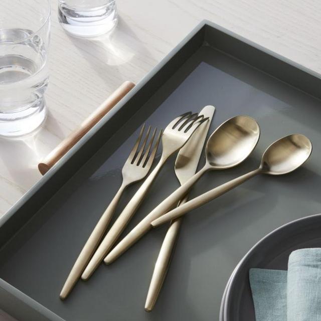 Sidney Flatware Sets - Light Gold