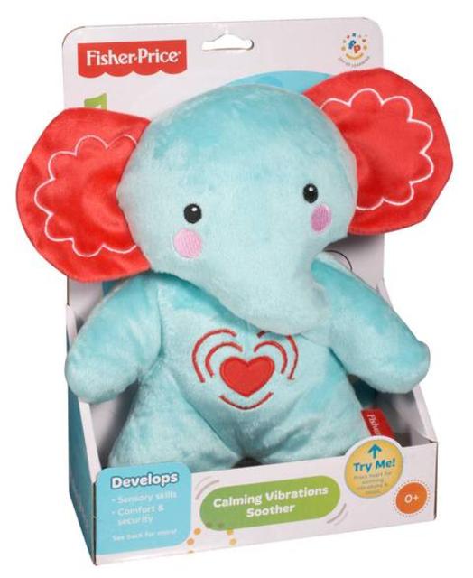 Fisher-Price® Calming Vibrations Cuddle Soother Elephant in Turquoise/Red