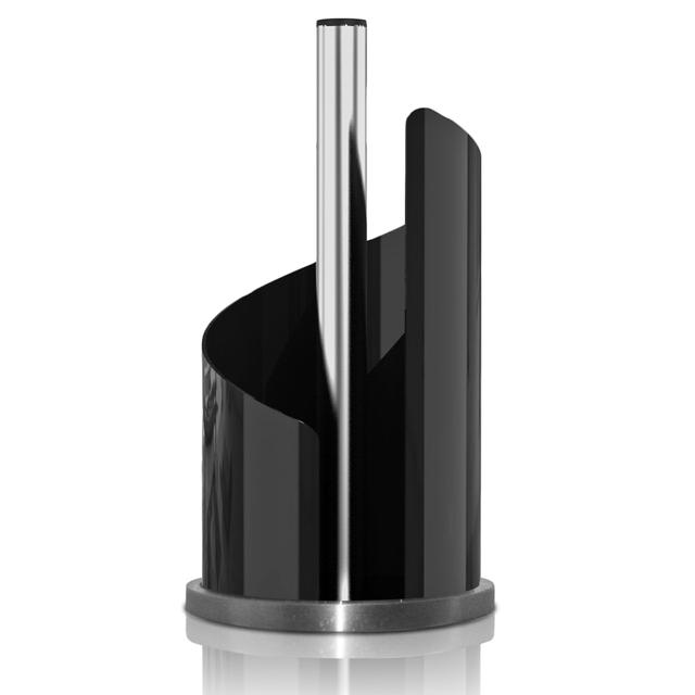 Free Standing Paper Towel Holder with Brushed Stainless Steel & Black Iron Accents * Won't Unravel or Tip Over * Designed for Large Rolls * Have Fun in the Kitchen! (UpGood Paper Porter 34689)