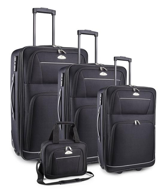 TravelCross Luggage 4 Piece Set Expandable w/ TSA lock and Global Tracking System