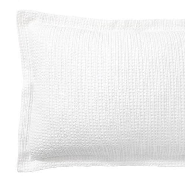 Honeycomb Sham - King, White
