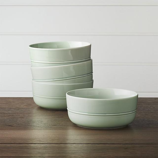 Set of 4 Hue Green Bowls