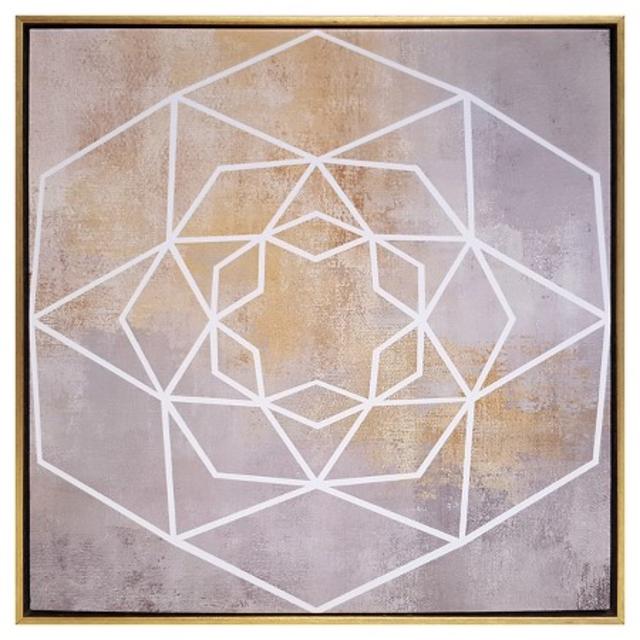 2-Pack Geometric Framed Canvas 18"x18" - Threshold™