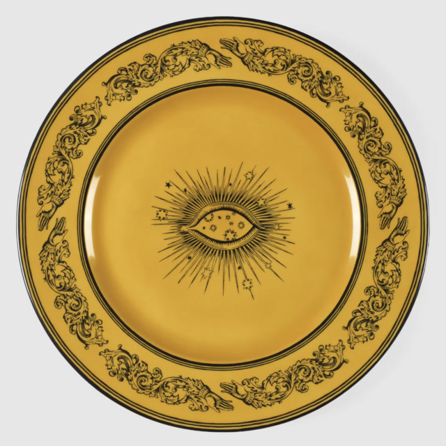 Star eye charger plate, set of two