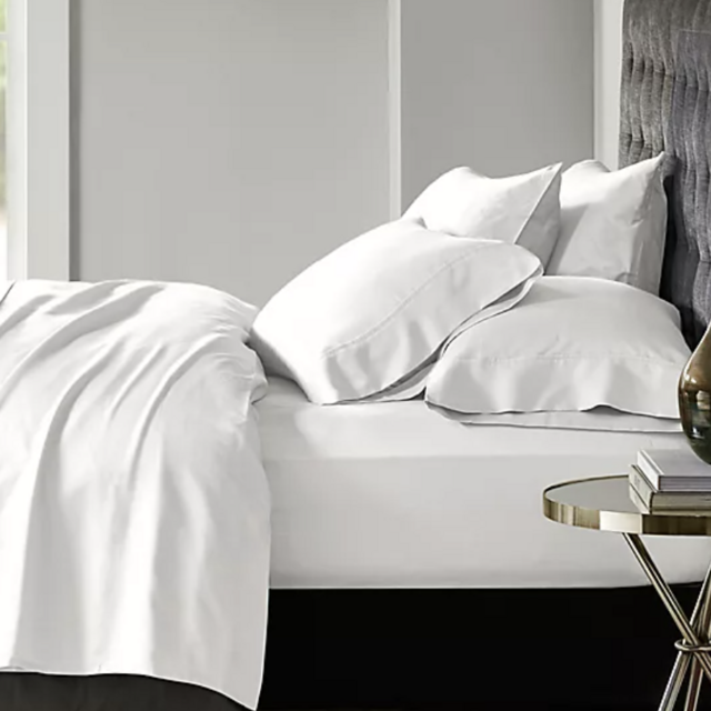Madison Park Hotel 800-Thread-Count Cotton Rich Cal King Sheet Set in Grey