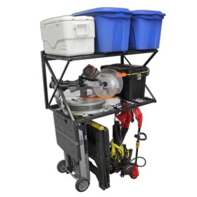 48 in. W x 28 in. H x 28 in. D Steel Dual Shelf