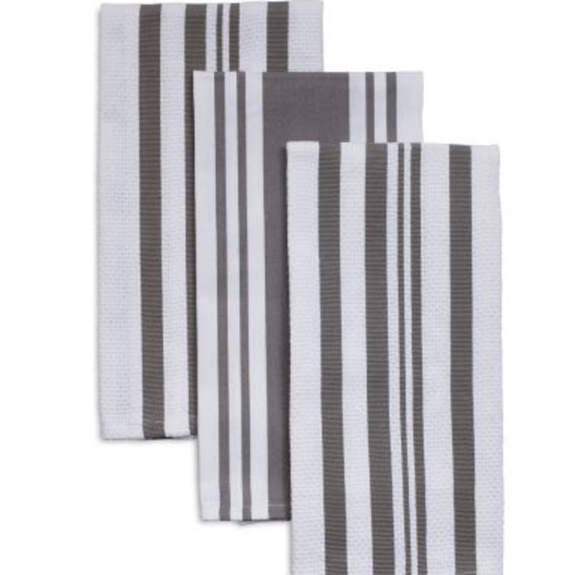 Striped Kitchen Towels, 28" x 20", Set of 3