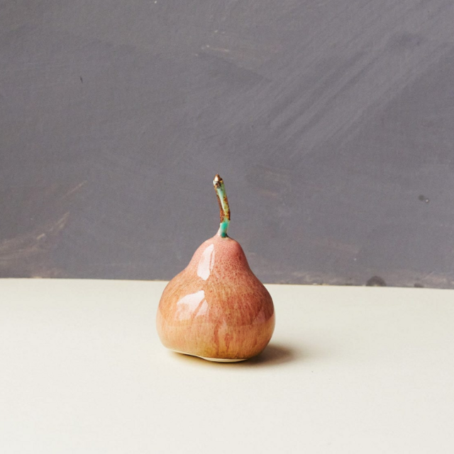 Deep Pink Porcelain Pears
