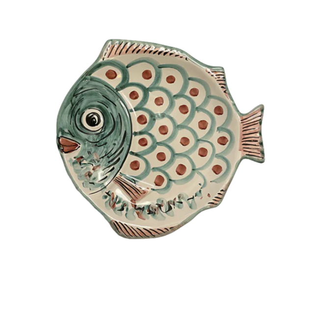 Popolo Small Green Fish Shape Platter