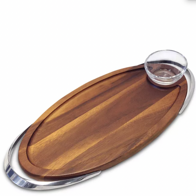 Luna Serving Board with Dipping Dish