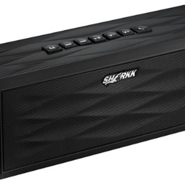 SHARKK® Boombox Wireless Bluetooth Speaker with 18+ Hour Playtime Battery Life and Award Winning Top Rated High-Def Sound Quality 10W Portable Wireless Bluetooth Speaker for iPhone iPad Samsung Nexus Computers MP3 Players and Much More