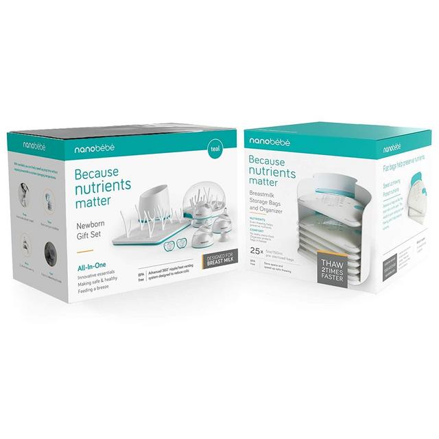 Nanobebe Complete Newborn Feeding Set Bundle (37 items)