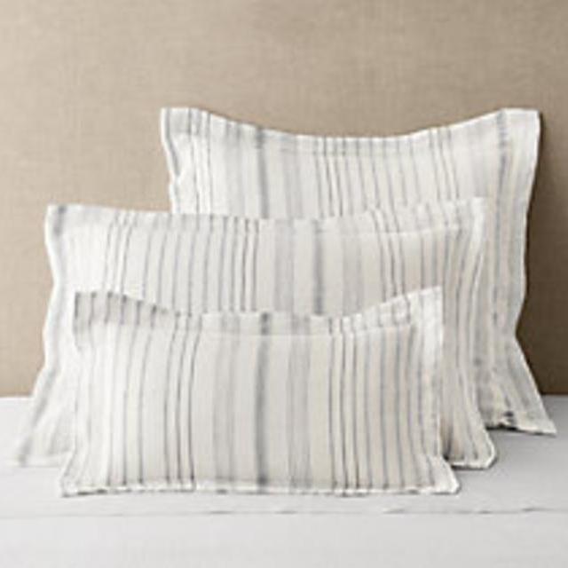 Italian Jacquard Stripe Linen Standard Sham
