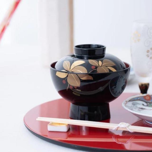 Lacquerware Soup Bowl with Lid