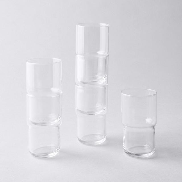 French Tightrope Stackable Glasses (Tall, Set of 6)