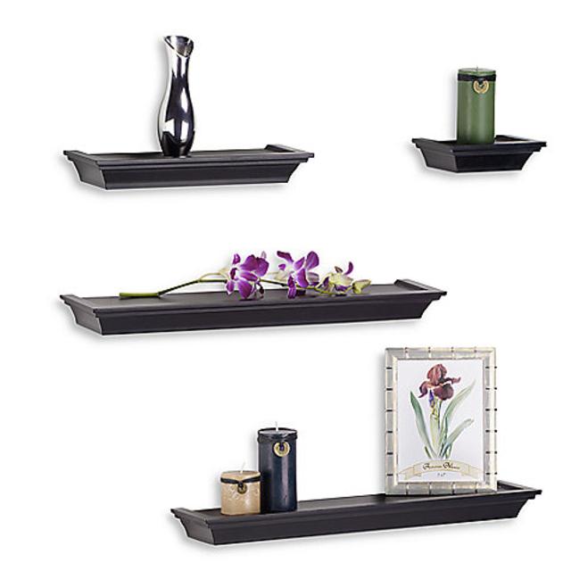 Melannco 4-Piece Ledge Set in Black