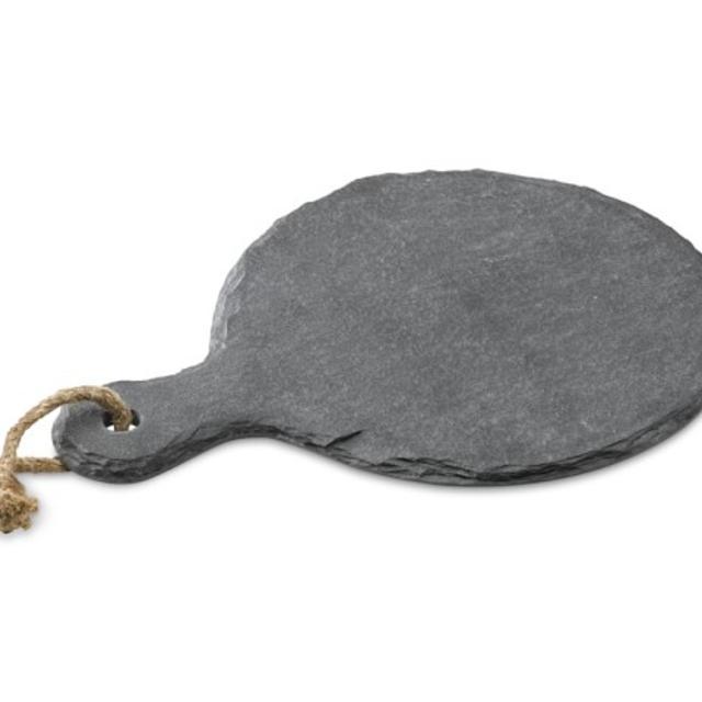 Round Slate Cheese Board with Handle