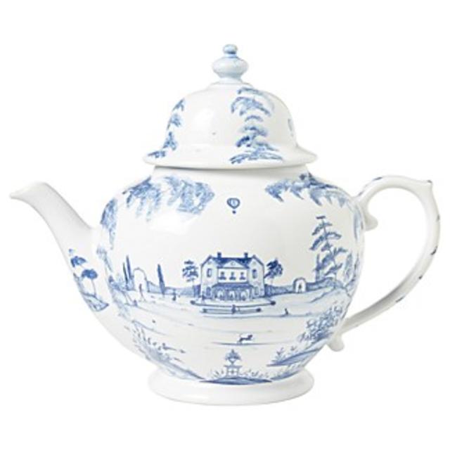 JuliskaCountry Estate Main House Teapot, Delft Blue