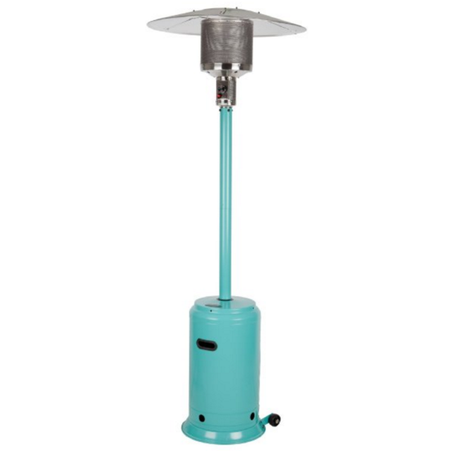 Fire Sense Powder Coated Patio Heater, Aqua Blue