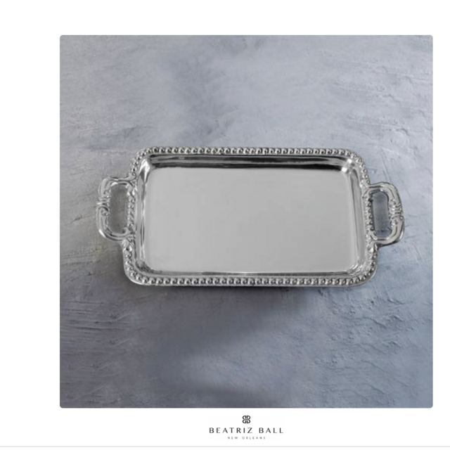 Beatriz Ball Giftables Pearl David Rectangular Tray