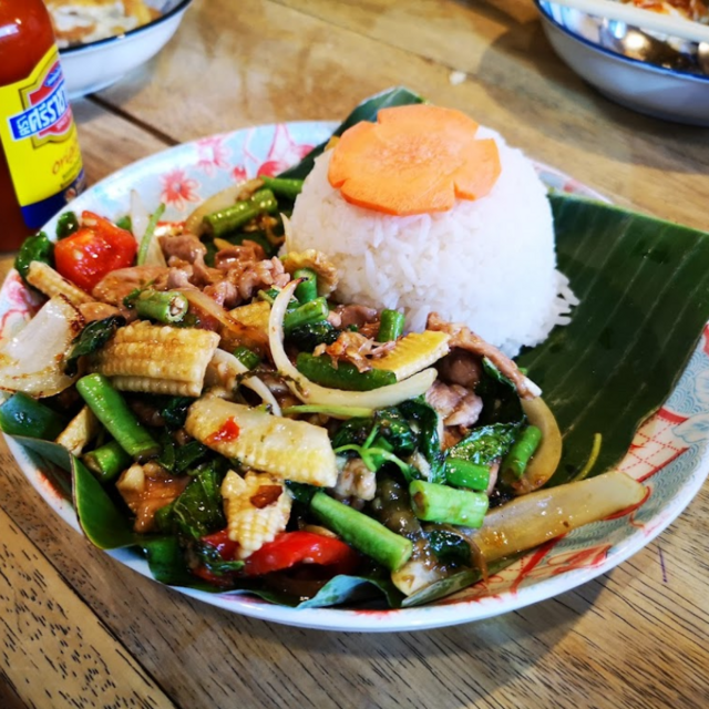 Traditional Thai Dinner in Bangkok, Thailand