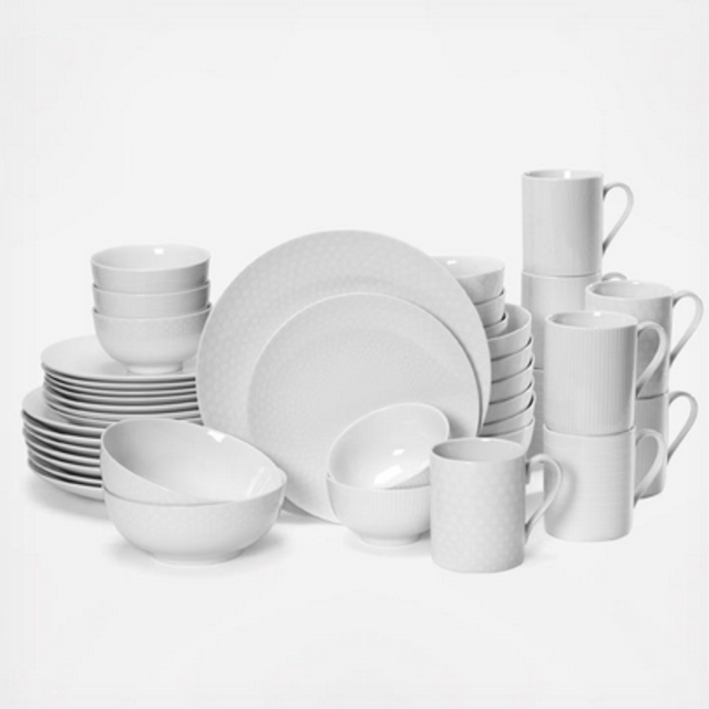 Cheers White 40-Piece Dinnerware Set