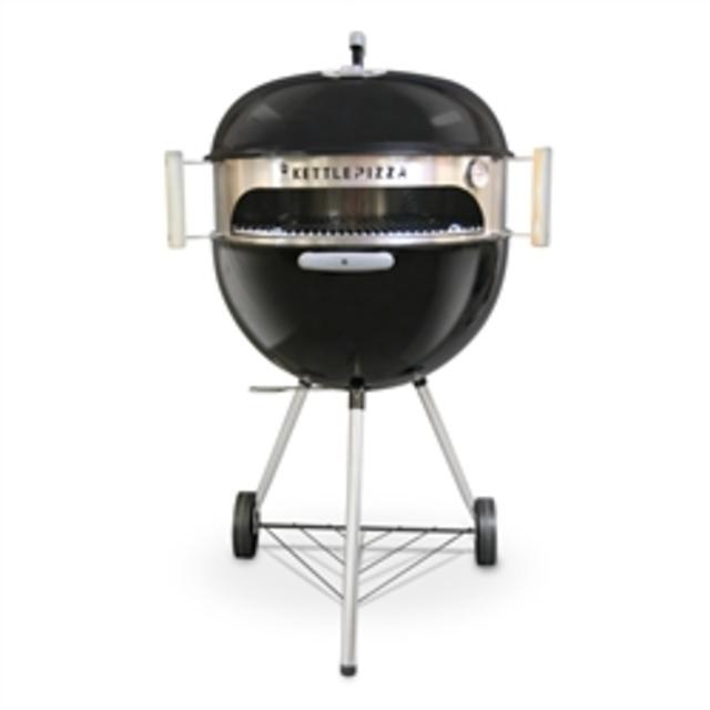 KettlePizza Basic KPB-22 - Wood Fired Pizza Oven Kit for 18.5 and 22.5 Inch Kettle Grills. Made in USA