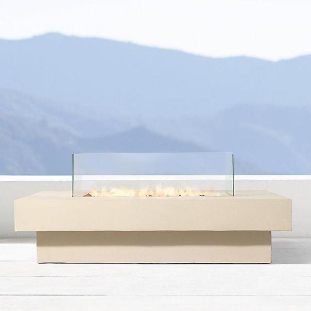 Makena Limestone Fire Table