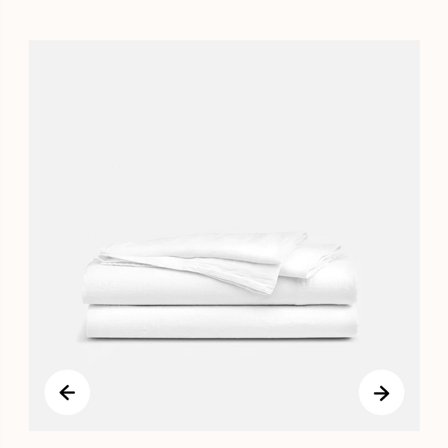 Brook Linen sheets king size in white